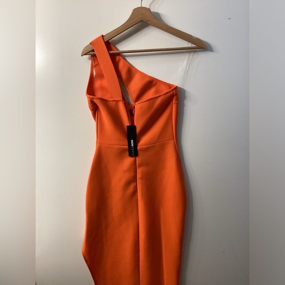 Fashion Nova‎ Sloan Orange Bandage Maxi Dress – NWT Size S - Picture 9 of 12